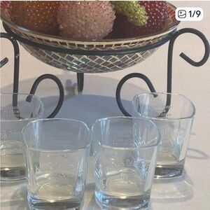 Vintage Jack Daniel's Glass Set of four .